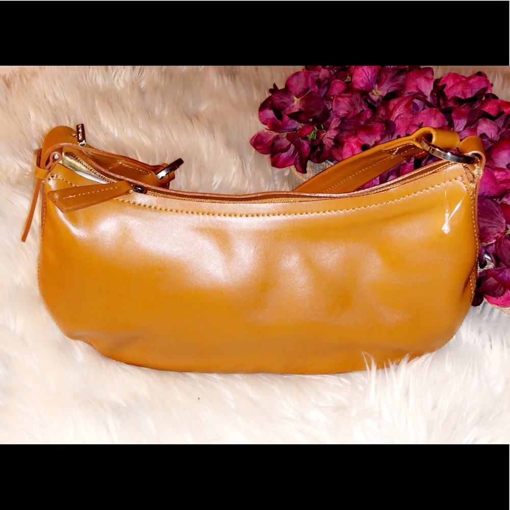 🆕FRANCESCO BIASIA Camel Leather Shoulder Bag